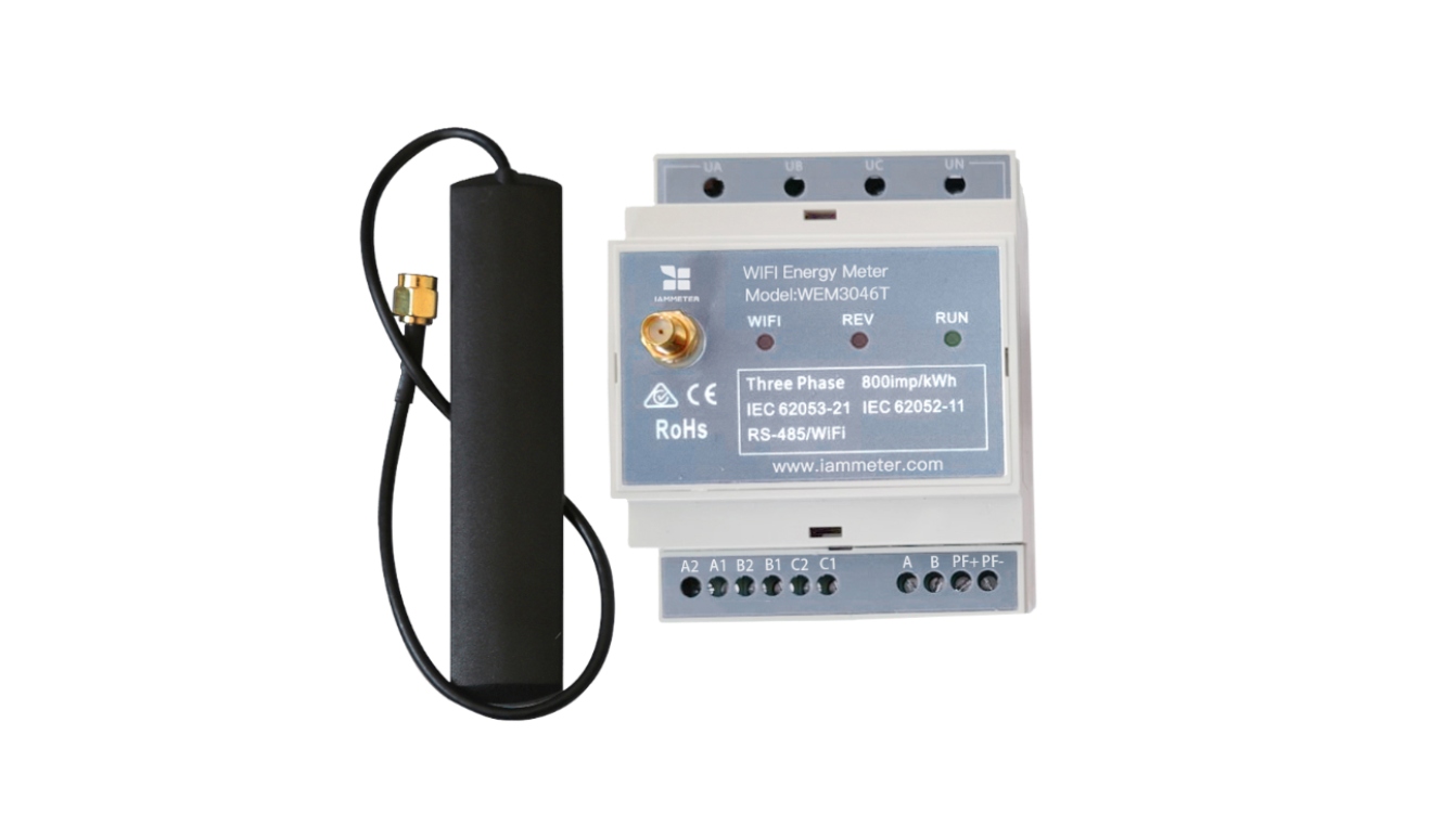 Třífázový Wi-Fi elektroměr (WEM3046T)